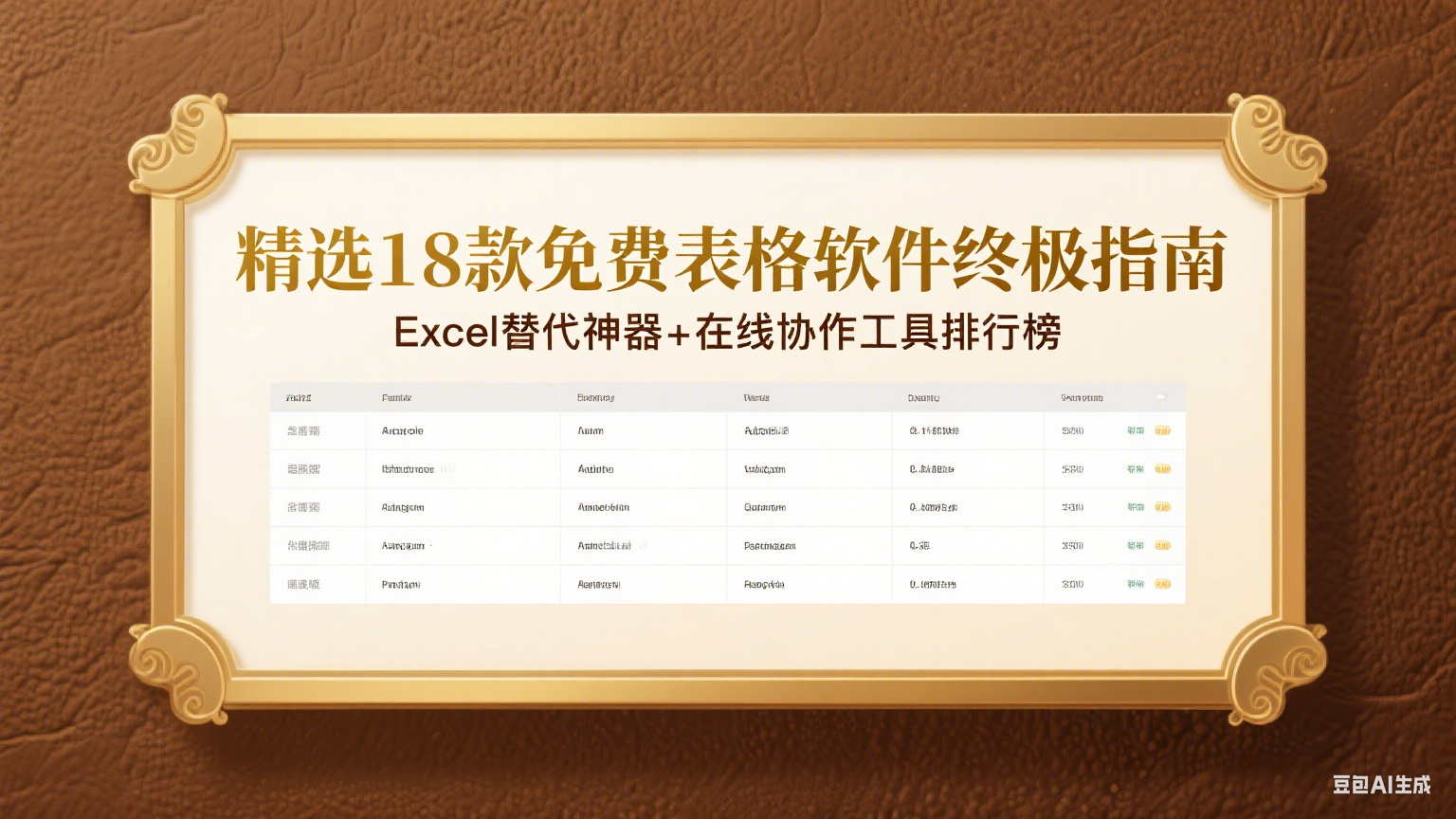 最新精选18款免费表格软件终极指南：Excel替代神器+在线协作工具排行榜（四）第2张-价值007
